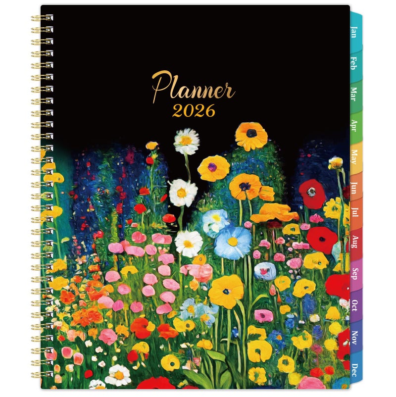 Lortarl 2026 Planner - 2026 Planner Weekly and Monthly, January 2026-December 2026 planners, Large Weekly Monthly Planners, 8.5''x11, with 12 Colorful Tabs, Flexible Cover - Image 1